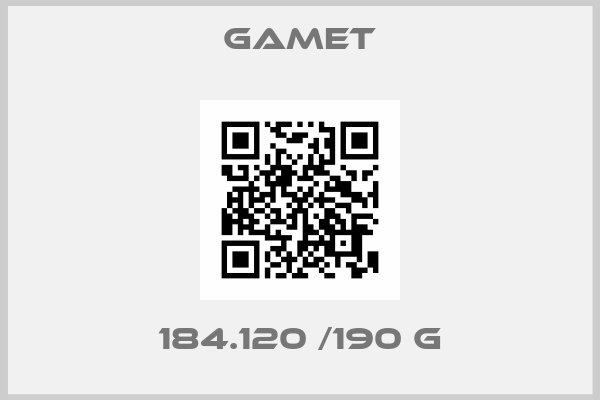 Gamet-184.120 /190 G