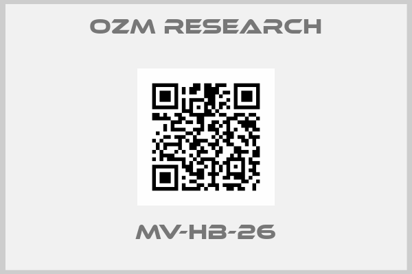 OZM Research-MV-HB-26