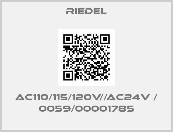 Riedel-AC110/115/120V//AC24V / 0059/00001785