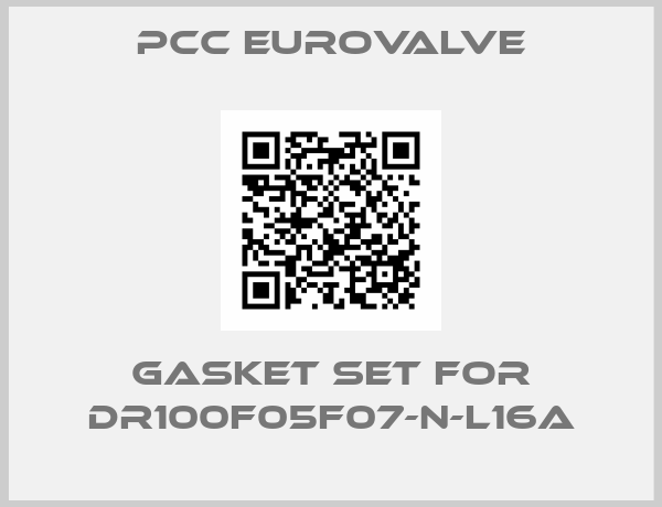 PCC EuroValve-Gasket set for DR100F05F07-N-L16A