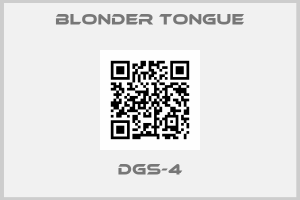BLONDER TONGUE-DGS-4