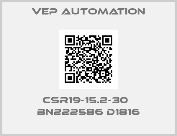 VEP Automation-CSR19-15.2-30   bn222586 D1816