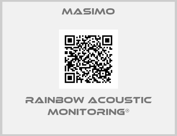 Masimo-rainbow Acoustic Monitoring®