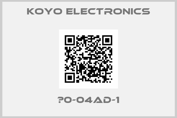 KOYO ELECTRONICS-С0-04AD-1