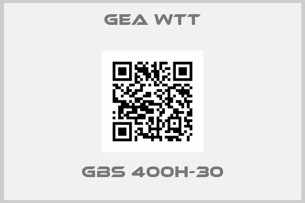 GEA WTT-GBS 400H-30