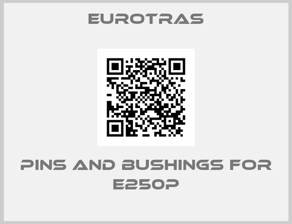Eurotras-Pins and bushings for E250P