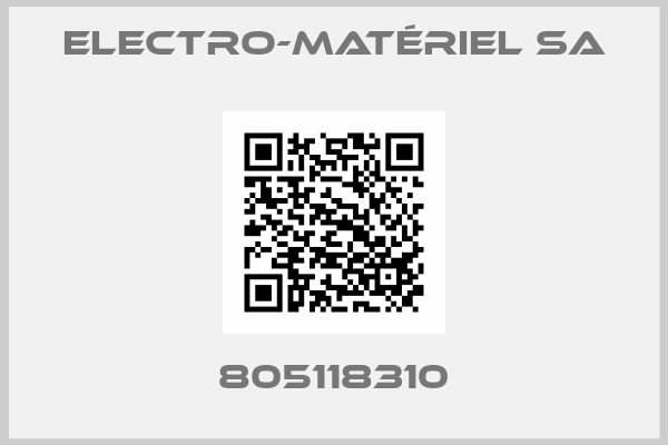 Electro-Matériel SA-805118310