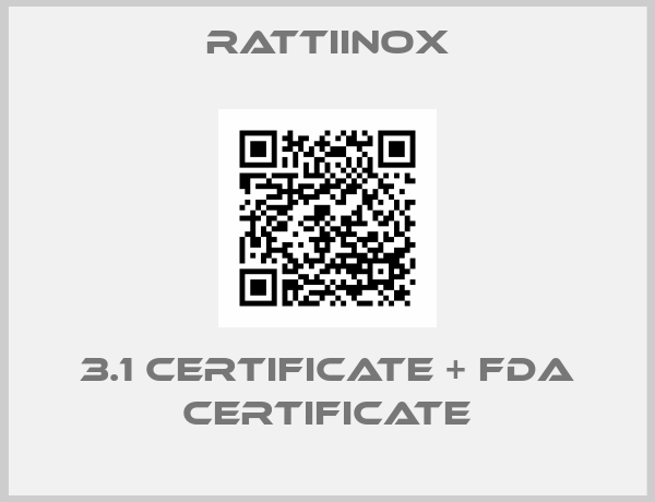 RATTIINOX-3.1 CERTIFICATE + FDA CERTIFICATE