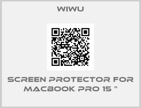 WiWU-Screen Protector for MacBook PRO 15 ''