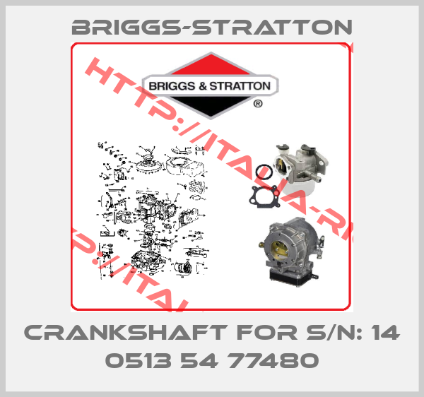 Briggs-Stratton-crankshaft for S/N: 14 0513 54 77480