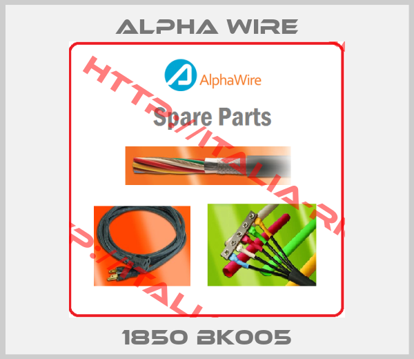 Alpha Wire-1850 BK005