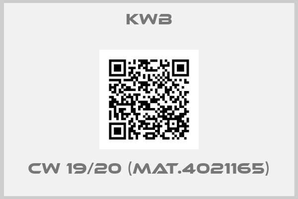 Kwb-CW 19/20 (Mat.4021165)