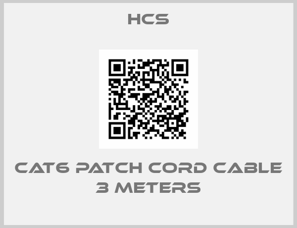 HCS-CAT6 Patch Cord Cable 3 Meters