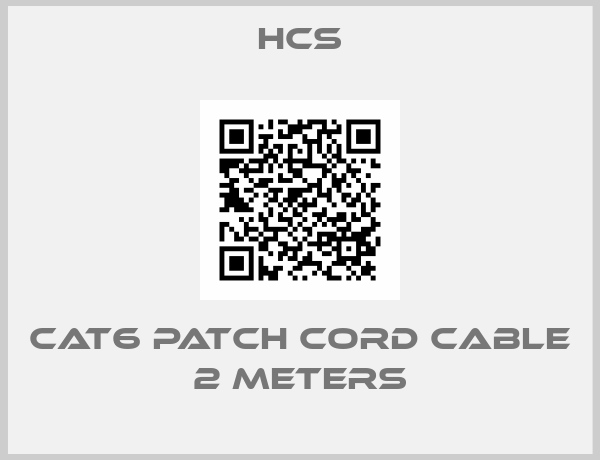 HCS-CAT6 Patch Cord Cable 2 Meters