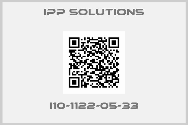 IPP SOLUTIONS-I10-1122-05-33
