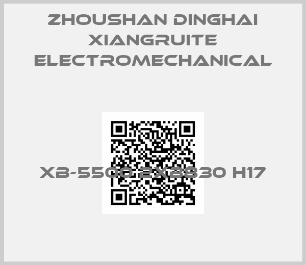 Zhoushan Dinghai Xiangruite Electromechanical-XB-5500 2XB830 H17