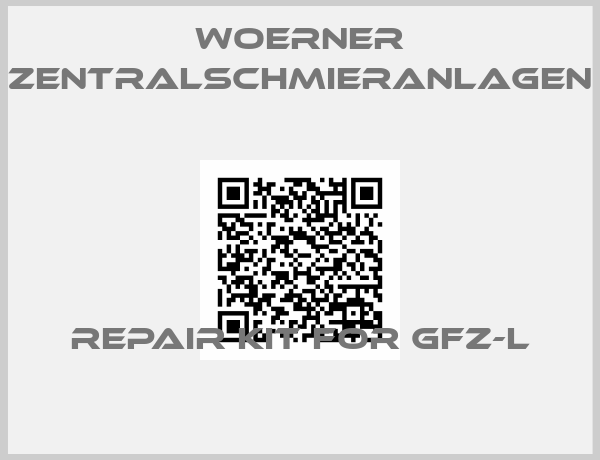 WOERNER Zentralschmieranlagen-repair kit for GFZ-L