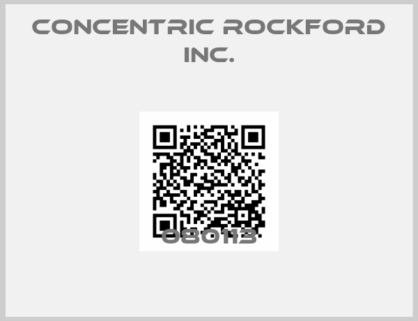 Concentric Rockford Inc.-080113