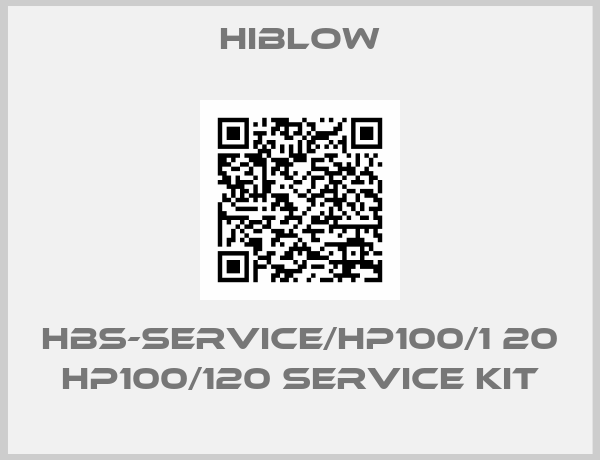 Hiblow-HBS-SERVICE/HP100/1 20 HP100/120 Service kit