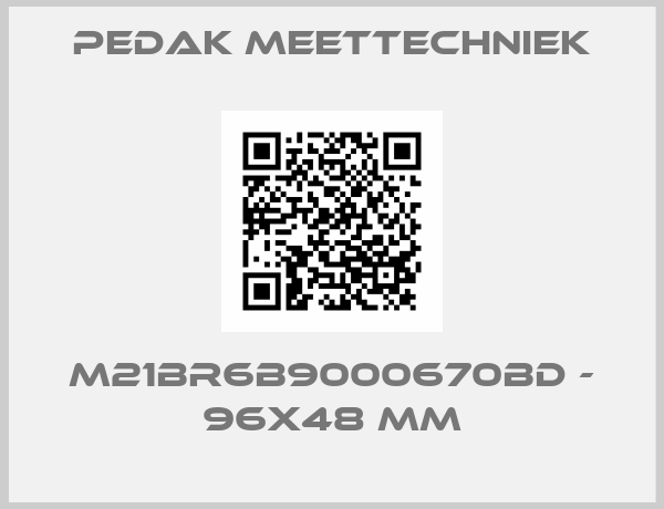 PEDAK MEETTECHNIEK-M21BR6B9000670BD - 96x48 mm