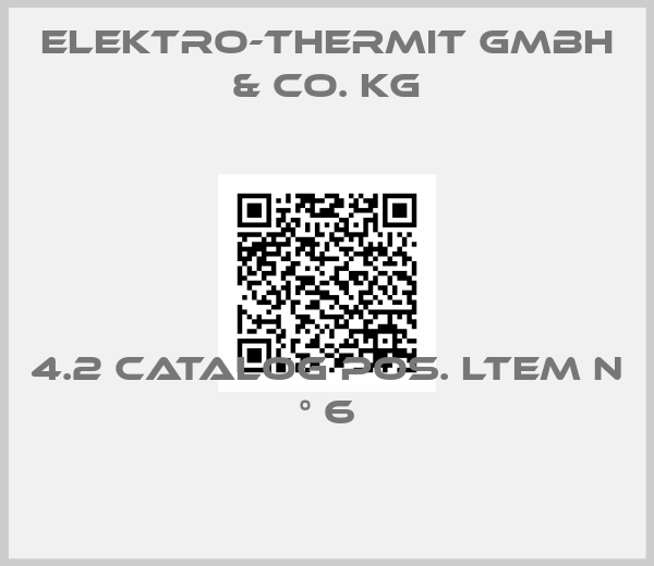 Elektro-Thermit GmbH & Co. KG-4.2 Catalog Pos. Ltem N ° 6