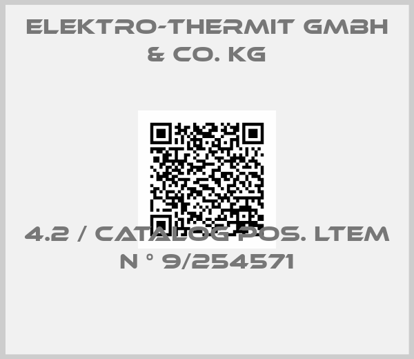 Elektro-Thermit GmbH & Co. KG-4.2 / Catalog Pos. Ltem N ° 9/254571