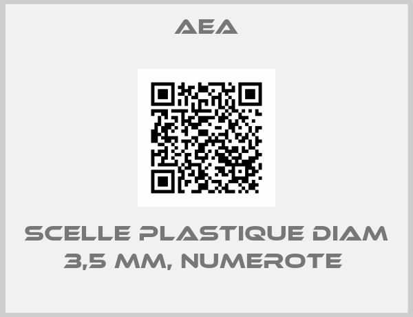 AEA-SCELLE PLASTIQUE DIAM 3,5 MM, NUMEROTE 