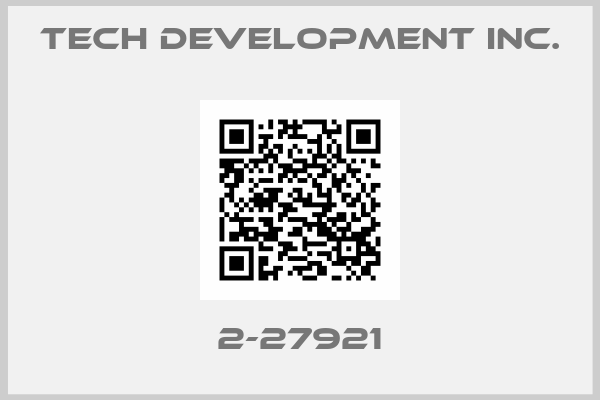 Tech Development Inc.-2-27921