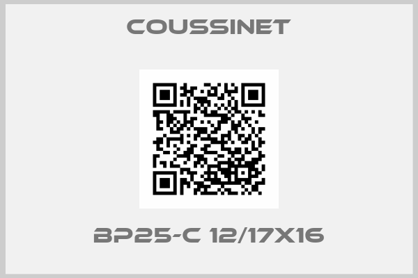 COUSSINET-BP25-C 12/17X16