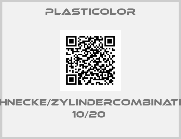 Plasticolor-SCHNECKE/ZYLINDERCOMBINATION 10/20 