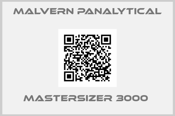 Malvern Panalytical-Mastersizer 3000 