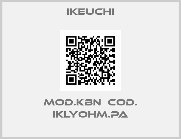 Ikeuchi-mod.KBN  Cod. IKLYOHM.PA