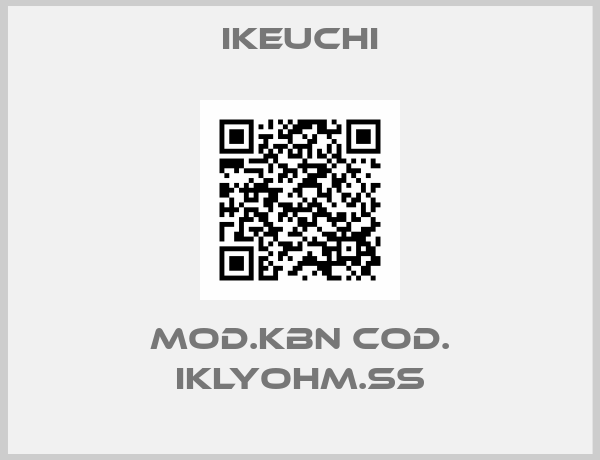 Ikeuchi-mod.KBN Cod. IKLYOHM.SS