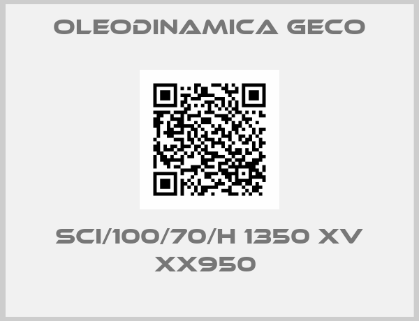 Oleodinamica Geco-SCI/100/70/H 1350 XV XX950 