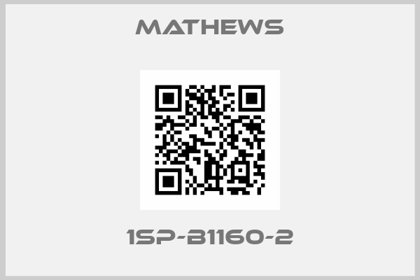 MATHEWS-1SP-B1160-2