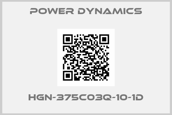 Power Dynamics-HGN-375C03Q-10-1D