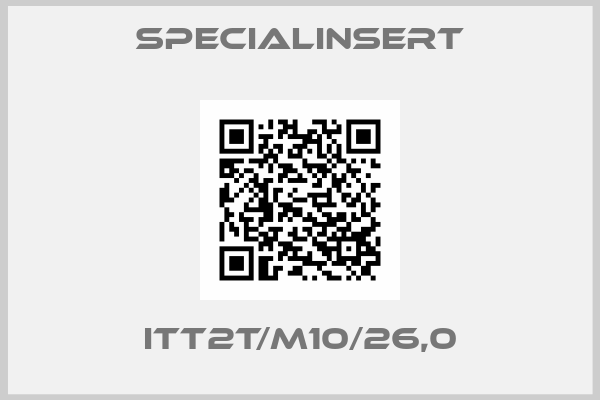Specialinsert-ITT2T/M10/26,0