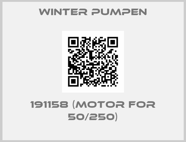 Winter Pumpen-191158 (Motor for 50/250)