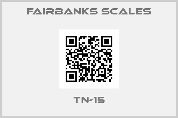 Fairbanks Scales-TN-15