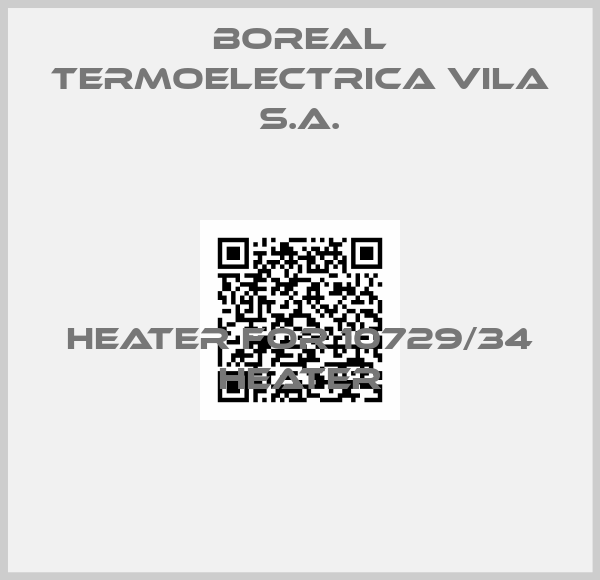 Boreal TERMOELECTRICA VILA S.A.-heater for 10729/34 heater