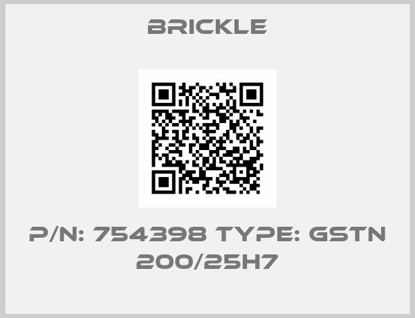 Brickle-p/n: 754398 type: GSTN 200/25H7