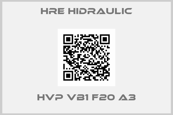 Hre Hidraulic- HVP VB1 F20 A3