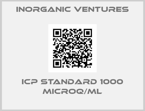 Inorganic Ventures-ICP standard 1000 microq/ml