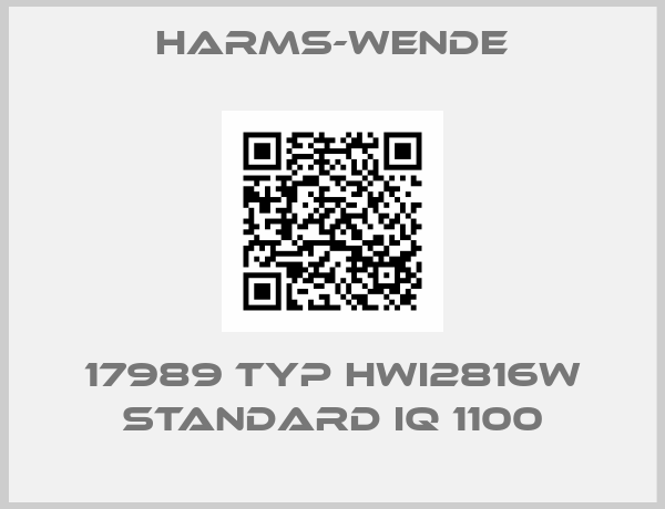 Harms-Wende-17989 Typ HWI2816W STANDARD IQ 1100