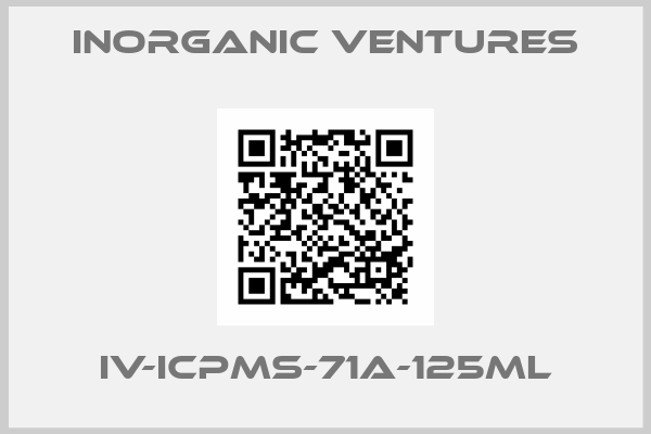 Inorganic Ventures-IV-ICPMS-71A-125ML