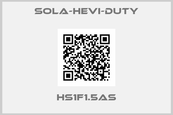 Sola-Hevi-Duty- HS1F1.5AS