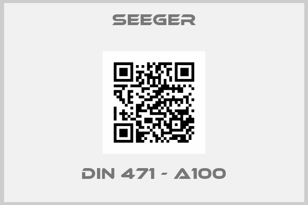 Seeger-DIN 471 - A100