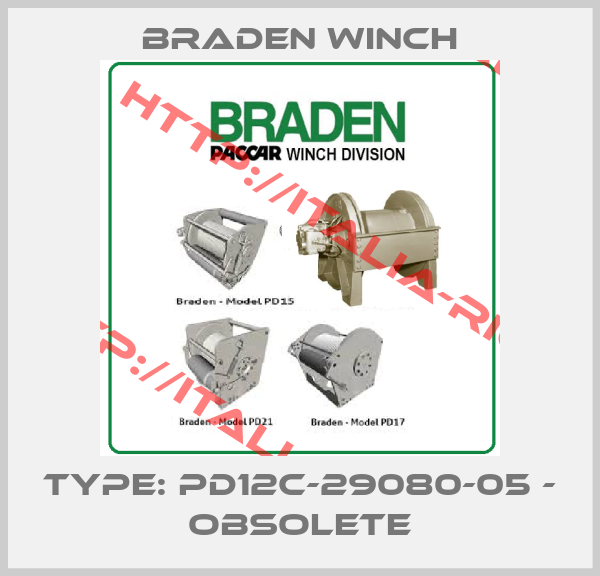 Braden Winch-Type: PD12C-29080-05 - obsolete