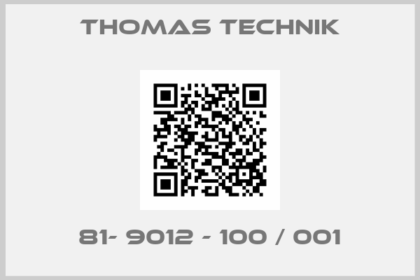 Thomas Technik-81- 9012 - 100 / 001