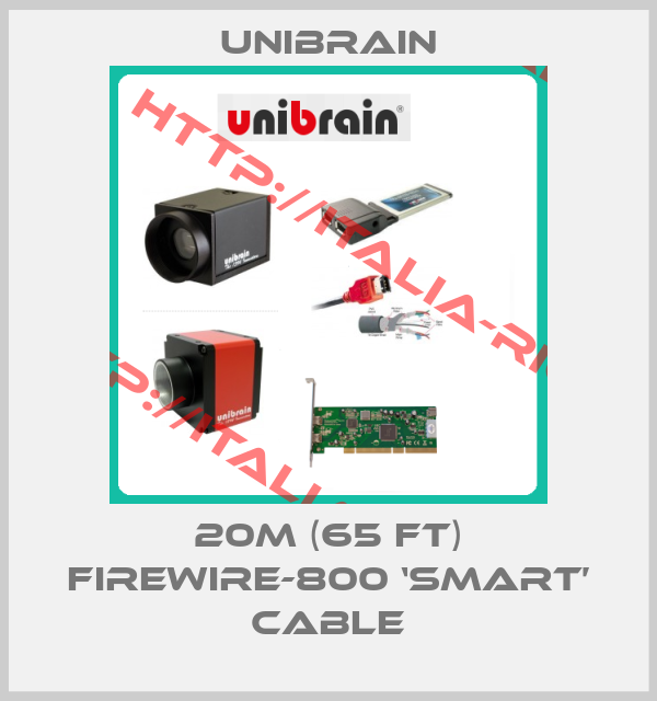 Unibrain-20m (65 ft) Firewire-800 ‘Smart’ Cable